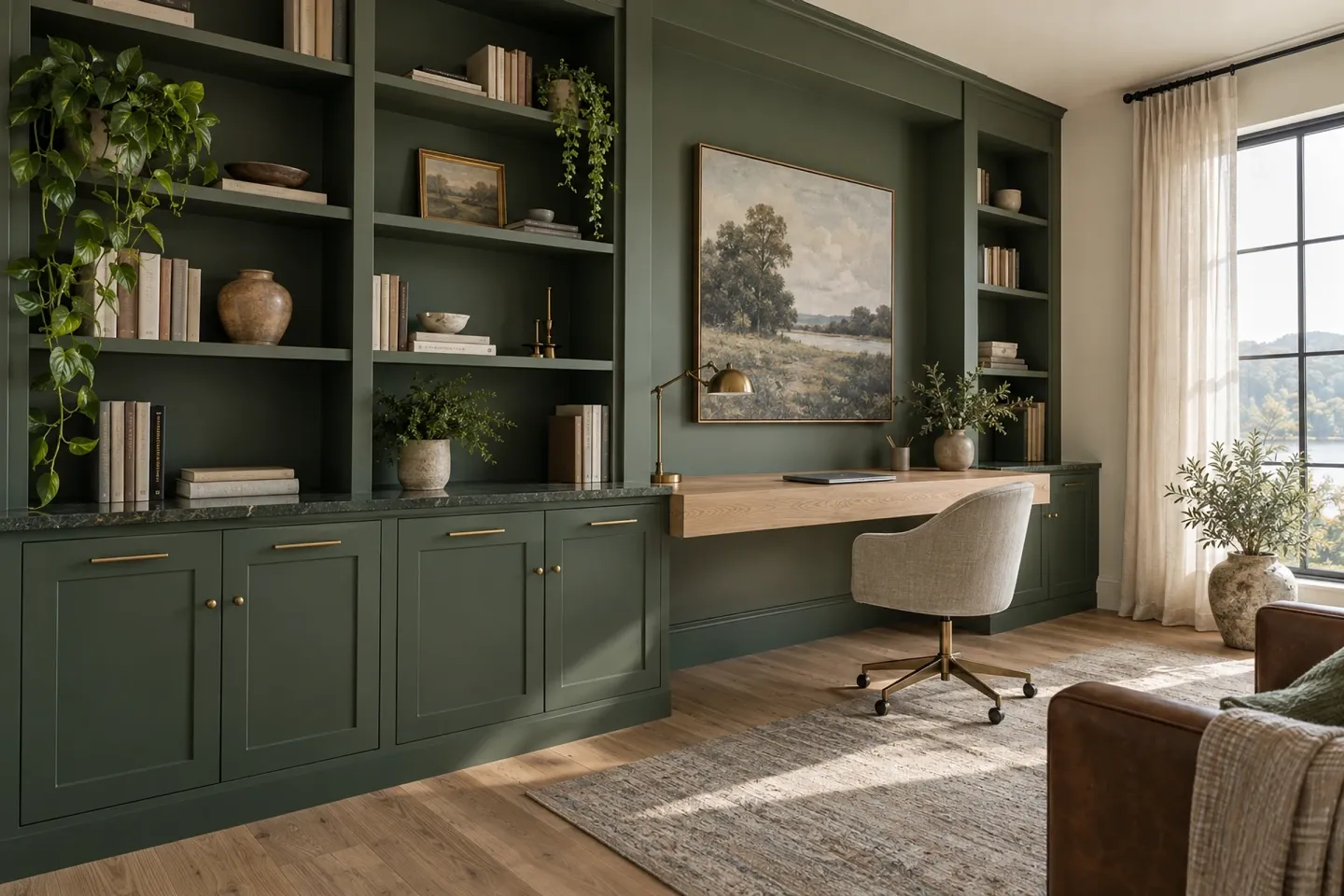Forest green study